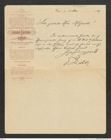 Nachlass Franz Steindachner, Brief von Josef Leiter an Franz Steindachner (08.05.1899), Inv.Nr. 296.01, Seite 1